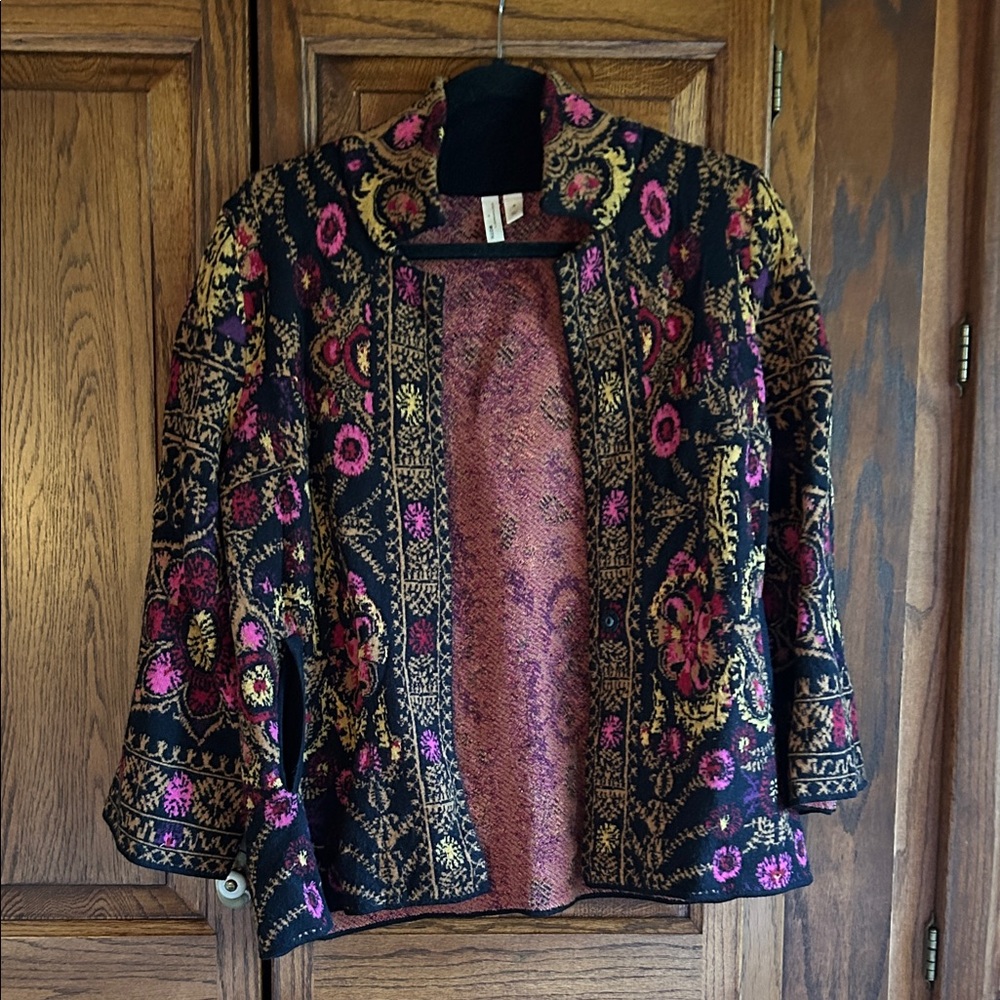Floral Embroidered Women's Blazer